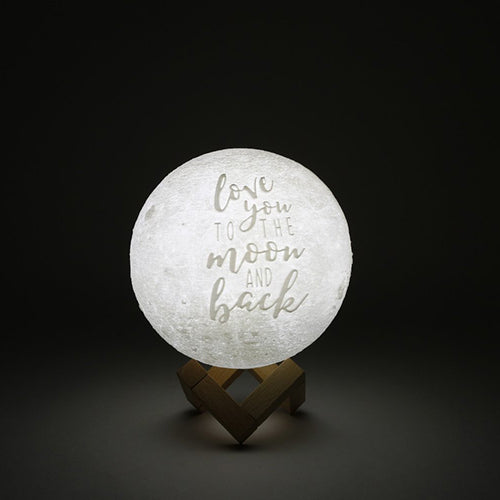 Doptika Engraved Moon Lamp Night Light - Never Forget That I Love You