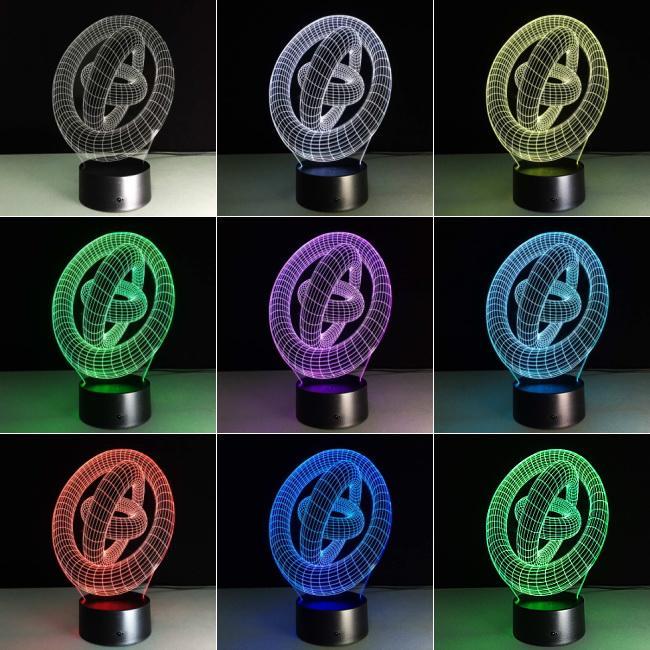 Infinite Circles 3D Illusion Lamp