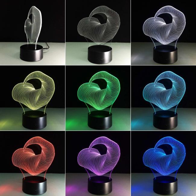 Horn Sculpture 3D Illusion Lamp