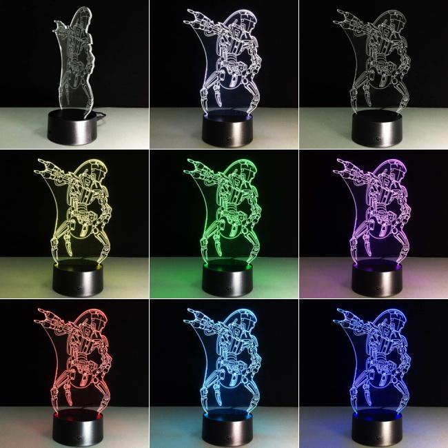 Star Wars Villain Robot 3D Illusion Lamp