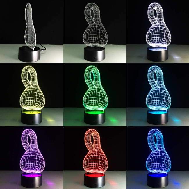 Bottle Gourd 3D Illusion Lamp