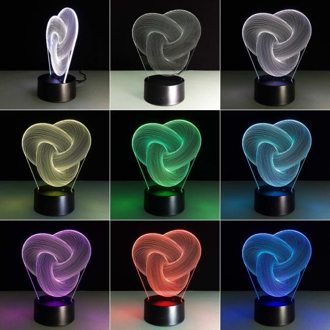 Love Knot V3 3D Illusion Lamp