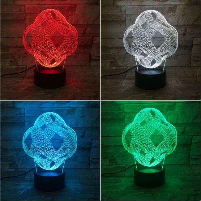 Infinite Loop 3D Illusion Lamp