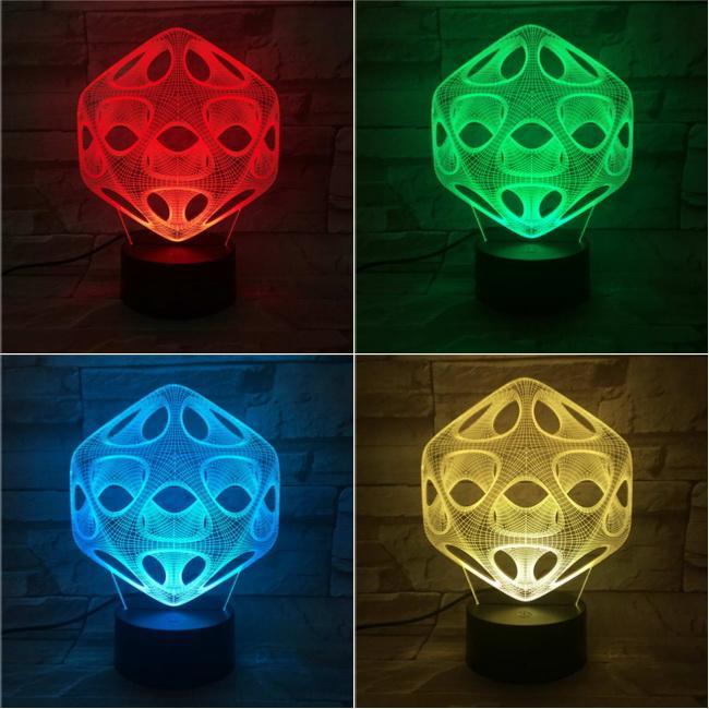 Spiderweb 3D Illusion Lamp