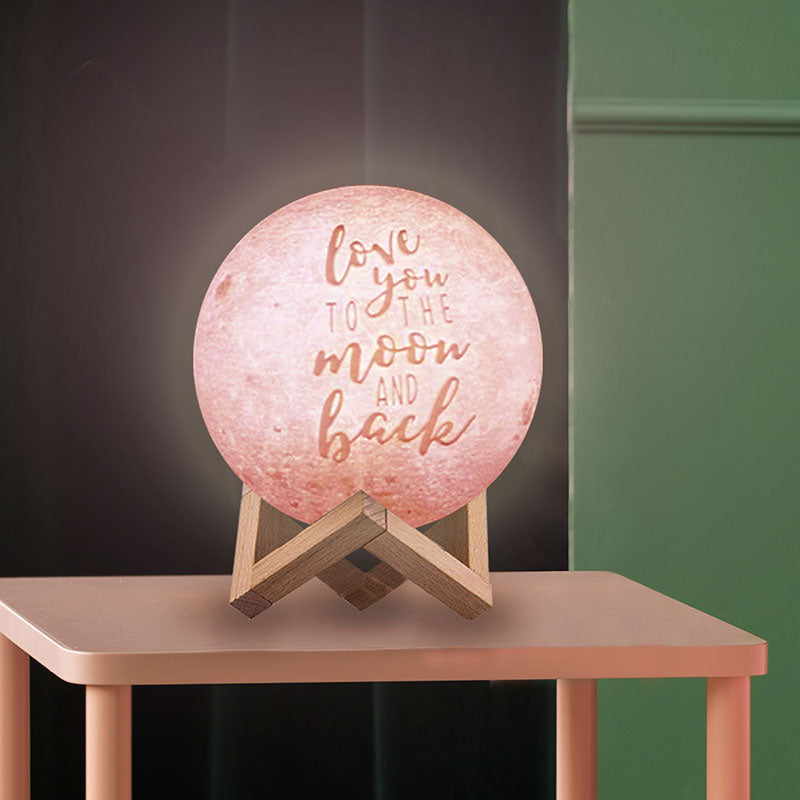 To the moon and sales back lamp